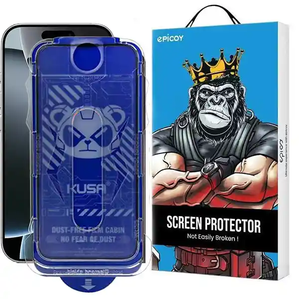 محافظ صفحه نمایش اچ دی مدل Easy install Kit مناسب برای گوشی موبایل اپل iPhone 17 به همراه کیت نصب